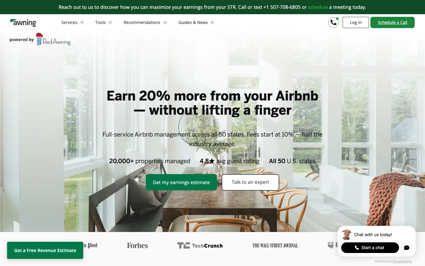 Awning homepage